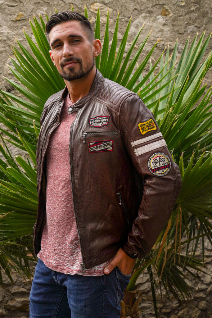 vêtements cuir hommes